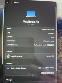 13 APPLE MacBook Air M1 2020 256GB ZÁRUKA DO 17.04.2027 - 7