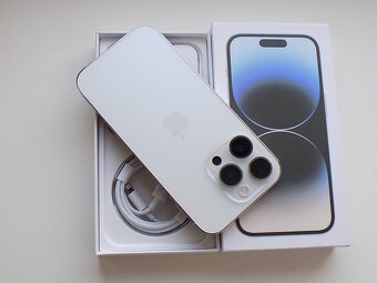 APPLE iPhone 14 Pro 256GB Silver - ZÁRUKA - TOP STAV - 7