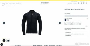 Merino svetr Devold Nansen Button Neck Men - 7