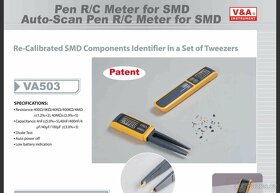 Pinzetový tester SMD součástek (R, C, diod) VA503 - 7