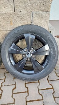 Alu kola 5x112 r16 škoda octavia nové letní pneu - 7