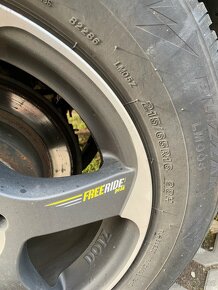 Prodám disky Dotz 7Jx16H2 s pneu Bridgestone na Subaru For. - 7