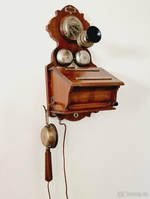 Starožitný telefon Stf.M.1904, W.Gurlt, Berlín,  Německo - 7