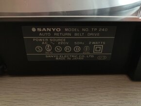 SANYO TP 240 - Gramofon Made in Japan - 7