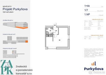 Pronájem bytu 1+kk, Ústí nad Labem - Střekov, ev.č. 00839 - 7