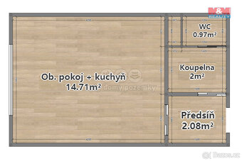 Pronájem bytu 1+kk, 24 m², Hrádek - Nová Huť, Ke Stadionu ul - 7