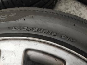 Sada kol 5x112 R16 origo AUDI, pěkné letní pneu 8-6mm - 7