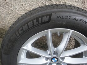 Orig alu disky na BMW se zimni pneu Michelin - 7