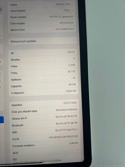 Prodám iPad Air 4. generace (64GB, WiFi + Cellular) - 7