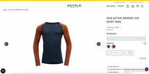 Devold Duo Active Merino 205 Shirt Man | Brick/Ink - 7