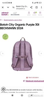 Batoh / aktovka + pouzdro - Beckmann City Organic purple - 7