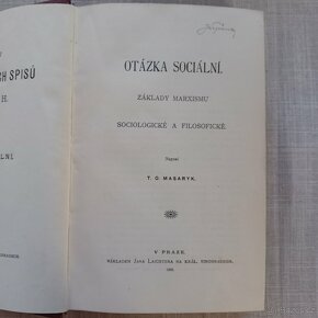 T. G. Masaryk – OTÁZKA SOCIÁLNÍ - ZÁKLADY MARXISMU - 1898 - 7