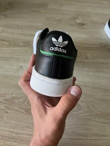 Adidas dětské boty KOŽENÉ černé/barevné - 7