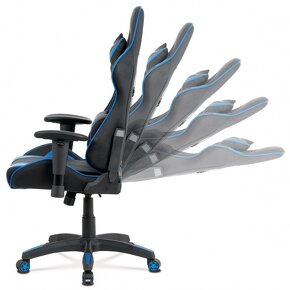 Herní křeslo, kancelářská židle KA-F03 BLUE - 7