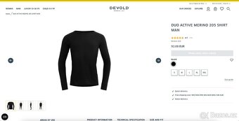 Zánovní merino tričko Devold Duo Active Shirt Man - 7