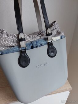 Obag mini lily grey denim - 7