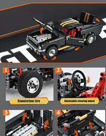 Stavebnice auto Ford GT350 kompatibilní s LEGO - 7