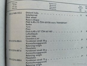 Seznam katalog ND na Škoda 1203 PĚKNÝ zasílám ihned - 7