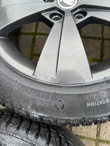 ORIGINÁL Alu Škoda TRITON R17, 5x112 - ZIMNÍ PNEU - 7