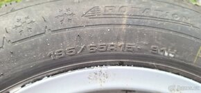 Alu kola 6jx15 ET47 + prémiové zimní pneu 195/65 R15 - 7