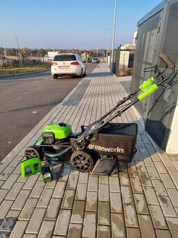 Aku sekačka Greenworks GD40LM46SP 40V s nabíječkou a baterií - 7