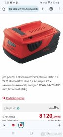 AKUMULÁTOROVÝ RÁZOVÝ UTAHOVÁK HILTI SID 4-A22 - 7