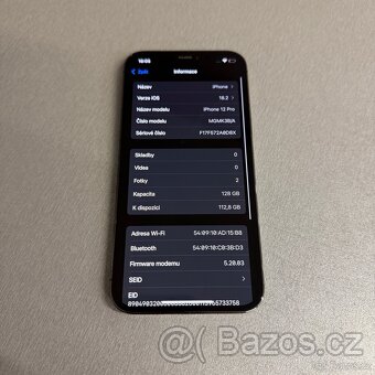 iPhone 12 Pro 128GB graphite, pěkný stav, 12 měsíců záruka - 7