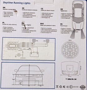 Světla pro denní svícení DRL-2x4-LED.12/24V. - 7