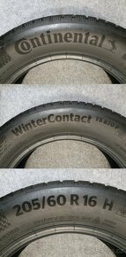 4x -- 205/60 R16 Zimní pneu Continental / Uniroyal -- - 7