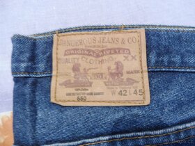 Jeans Dangerous pánské modré W42L30 (XXXL) - 7