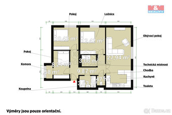 Prodej bytu 4+kk, 83 m², Vidice - 7