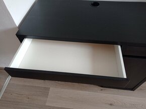 Psací stůl, černohnědá, 105x50 cm - 7