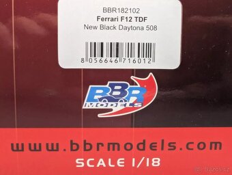 1:18 - Ferrari F12 TDF Black Daytona - BBR - 7