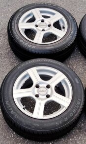 15" hliníkové Alu disky (elektrony) DEZENT s pneu 195/65 R15 - 7