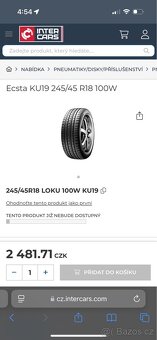 Letní pneu Kumho 245/45/18R 100W - 7