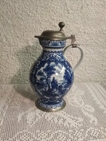 Porcelánový džbán s cín. víčkem - 7