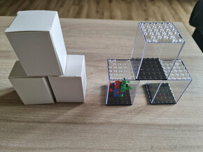 "Lego" průhledné malé boxy na panáčky nové - 7