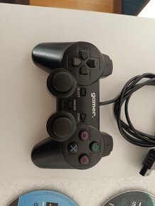 PS2 Slim, ovladač + 2 hry / PlayStation 2 - 7