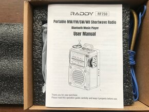 Raddy RF750 - přenosné rádio s dobíjecím akumulátorem - 7