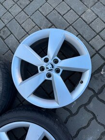 ORIGINÁL Alu Škoda CAMELOT R17, 5x100 - 5ks, vč. PNEU - 7