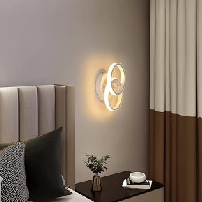 Moderní LED svítidlo - bílé/černé - 7