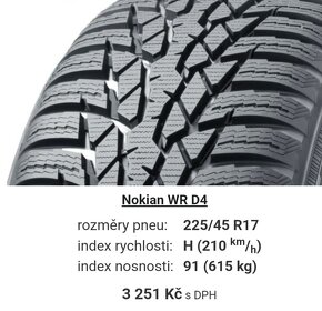 Nokian WRD4 225/45/17 zimní - 7