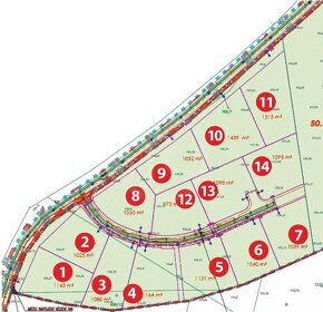 PRODEJ STAVEBNÍCH PARCEL 971 - 1.441 M2, LIPÍ U Č. BUDĚJOVIC - 7