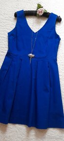 Camaieu modré letní bavlněné šaty - 7