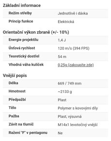 Airsoftová zbraň M4 CQBR Sportline (Gen.2) černá - 7