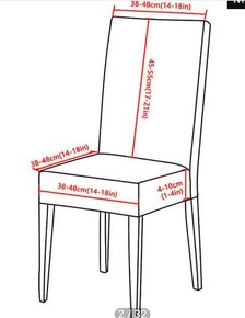 Potahy/povlaky na židle 4ks ÷ - 7