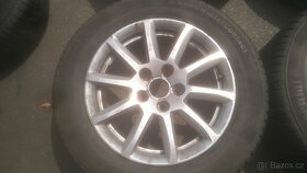 Originál ALU Audi 7,5x16 et45 5x112 66,5 + zimní 225/55/16 - 7