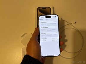 Prodám iPhone 15 Pro Titanium 126 – málo používaný, v záruce - 7