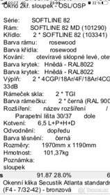 Dvoukřídlé plastové okno s trojsklem OKNOTHERM - 7