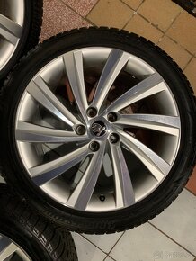 Alu kola Škoda R18 5X112 ZIMNÍ PNEU 225/45 R18 TOP STAV - 7